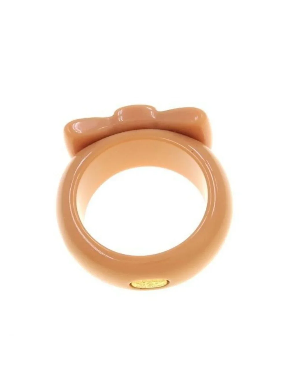 Chanel Ribbon Ring Orange